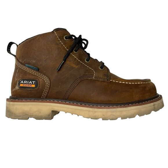 Ariat Rustic Brown Leather Boots - Picture 1 of 9